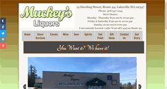 Desktop Screenshot of muckeysliquors.com